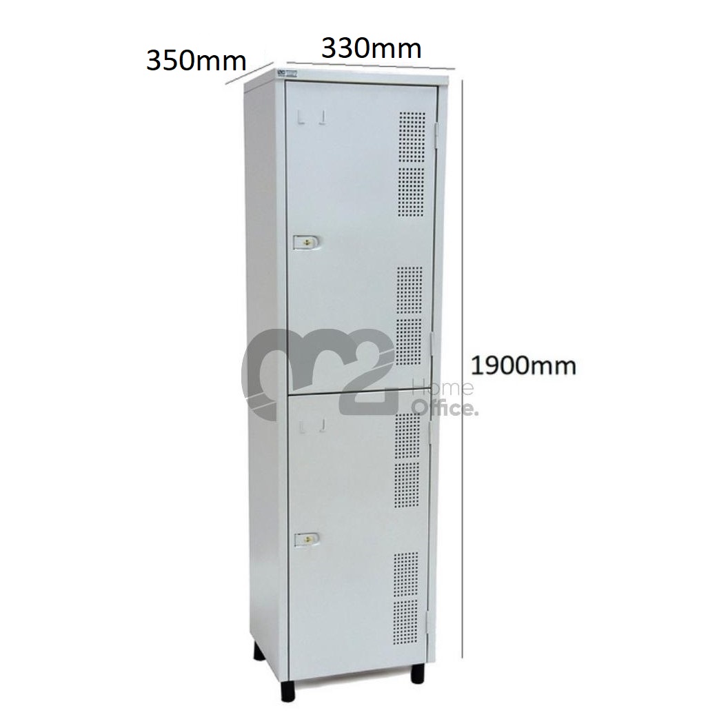 Roupeiro Para Vestiário RGRSP-2/35cm Sobreposto com 2 Portas - com PITÃO - RCH
